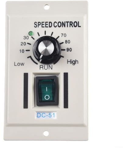 ComfyHarbor 500W Motor Controller, 220V Input with 4 Output Options (0-24V/110V/180V/240V DC), Compact Governor for Brushed & Permanent Magnet Motors(DC 0-180V)