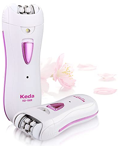 Epilator Smooth Glide Epilator for Women Face RechargeableEpilator for Women FacialEpilator Hair Remover Smooth GlideEpilator for WomenFace Bikini Hair Removal Arms/Face/Peach Fuzz White Portable