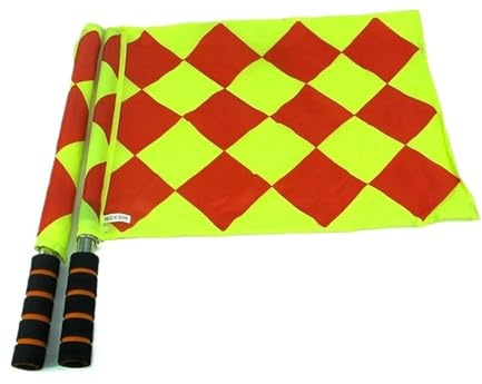 FußBallschiedsrichterfahne 4pcs Soccer Referee Flag Sports Match Football Linesman Flags FüR FußBall(Color1)