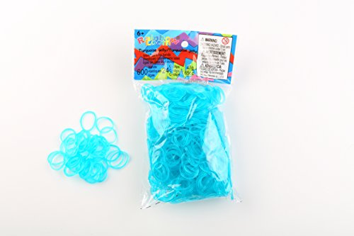 Elastiques Rainbow Loom Turquoise Jelly