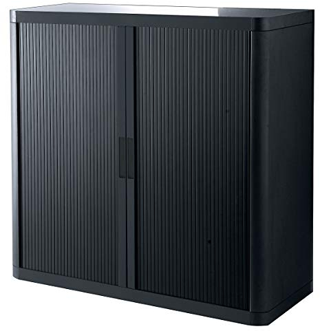Paperflow E1CT0004400045 easyoffice1 m Schrank mit Vorhang Kunststoff schwarz 41,5 x 110 x 104 cm