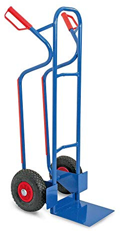 BRB Stapelkarre mit pannensicheren Reifen (blau)