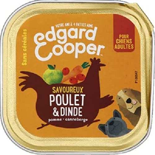 Edgard & Cooper Edgard & Cooper für Erwachsene Hunde, natürlich, ohne Getreide, Huhn & Truthahn, 100 g