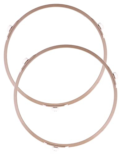 Beaupretty Mikrowelle Drehring Universal 22cm Durchmesser: 1, 4cm Rad Plattenspieler Ring 2 Stücke Drehteller Halter Mikrowellenzubehör Ersatzteile