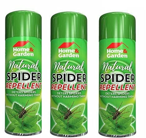 SKYTE 3 x Natural Spider Spray Repellent Home & Garden Pest Control No More Spider Deterrent No Harm to Spider Eco Friendly, 250ml