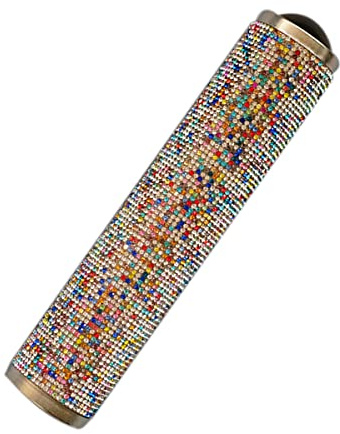 ZEALMAX Caleidoscopio classico in vetro multicolore, caleidoscopio fatto a mano classico giocattolo nostalgico per bambini adulti