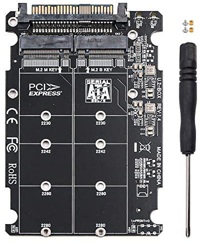 WANGCL M.2 zu U.2 Konverter Dual Protokoll Unterstützung NVME und NGFF für Festplattenkonvertierung