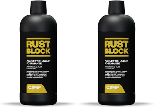 Camp Rust Block Convertisseur de Rouille avec Phoshate en Gel, Convertit et Bloque la Rouille, Protecteur, laisse la Surface Prête À Être Peinte, 300ml (Lot de 2)