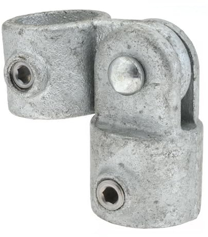 PRO-SAFE Galvanized Structural Pipe Rail Fitting: Single Swivel Socket for 1 Pipe