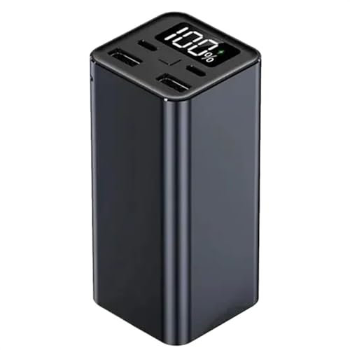 100000mAh Power Bank Tipo C PD 65W Carga rápida Powerbank Cargador de batería Externo Compatible con teléfono Inteligente Computadora portátil Tableta (Size : Blue 20000mAH)