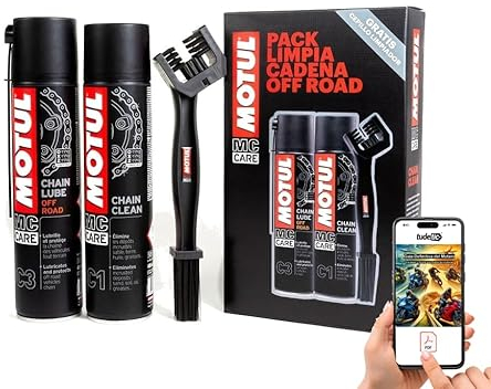 Pack De Limpieza Y Engrase para Cadenas De Moto Off Road (C1+C3) De + Un Exclusivo Libro Pdf sobre Motos Escrito por El Tudetic Team TUDETIC-PDF-109918