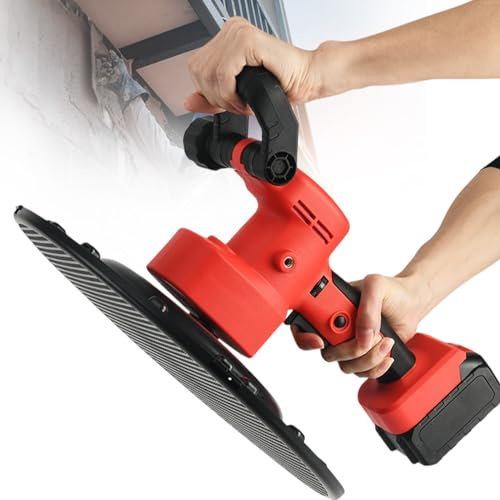 Cazzuola elettrica per cemento e malta con batteria al litio senza spazzole, macchina per lisciare le pareti portatile, utensile per frattazzo per muratori, regolazione a 6 velocità, con quattro tip