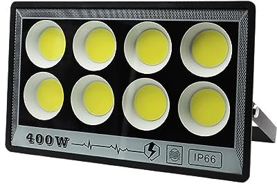 Proiettore a LED Proiettore a LED 50W 100W 200W 300W 500W Impermeabile ad alta luminosità Proiettore da giardino for esterni Illuminazione Faretto Luci di inondazione da parete(Cold White,COB 400W)