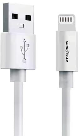 Goodyear 1 x 100cm USB auf Lightning Kabel 2.0 Kabel für iPhone 14-14 Plus-14 Pro-14 Pro Max-13-13 Mini-13 Pro-13 Pro Max-12-12 Mini-12 Pro-12 Pro Max-SE-11-11 Pro- 11 Pro Max-XR-XS Maxi-XS-X-8-8-11