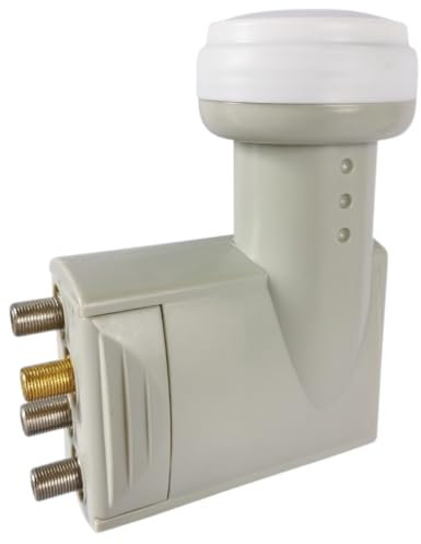 Digiquest LNB DCSS+3 Legacy (Unicable16+3Legacy) | Collega fino a 16 decoder satellitari con un solo cavo | 3 uscite standard | Per segnale SD, HD, 3D e 4K