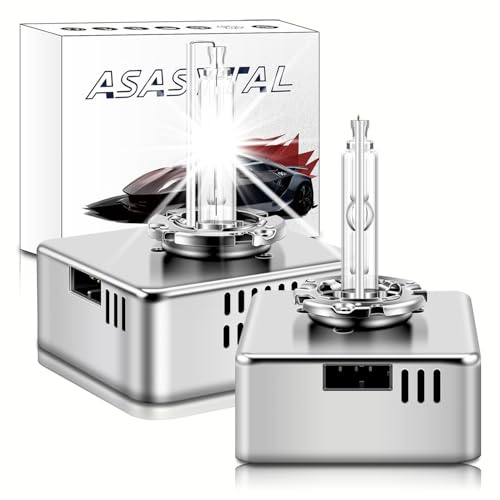 Asasytal D5S Xenon HID Scheinwerferlampen, 12V 35W 6000K Diamant weiß, Kompatibel mit BMW, Mer-cedes etc., XENARC Original D5S 66540 12410C1 PK32d-7 Upgrade ErsatzBirne, 2 Stück