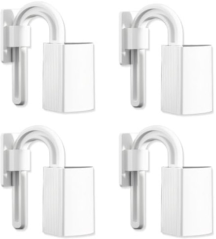 ZKGYUS Klemmschutz für Türen, 4 Stück Weiß Türstopper Kinderzimmer, Kindersicherheits Türstopper, Fingerklemmschutz für Babys und Kinder, Schützt Finger vor Türspalt Clip Verletzungen