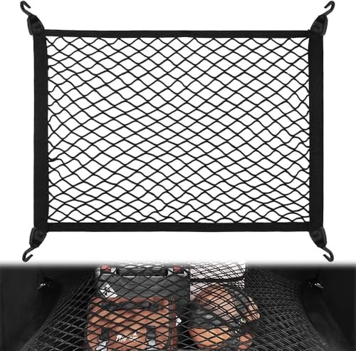 MCDA Car Cargo Net for Audi Q7 (7 seats) 2016-2022 2023 2024 2025, Luggage Net Adjustable Elastic Organizer Net, Luggage Protection Net, Load Securing Net,A