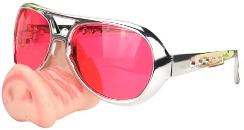 SELVFZ Große Nasen Cosplay Brille Mit Großer Nase Für Halloween Party Requisiten Halloween Große Nasenbrille Lustige Nasenverkleidung Brille