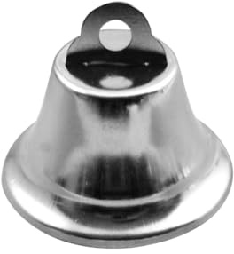 BESTOYARD 10 Piezas Adornos de Campana Navidad Elaboración Campanas artesanales pequeño decoración Decorativo Interior manualidad de Campanas navideñas cascabeles de Metal Plata