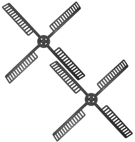 Milisten 2 sets Solar Garden Windmill Accessories Durable Plastic Windmill Parts for Outdoor Use Resistant to Fading for Yards and Gardens