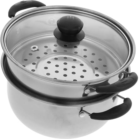 Alipis Olla Para Cocinar De Acero Inoxidable De Inserción Para Vapor Fondo Simple Reforzado Antiadherente Para Cocinas De Gas y Eléctricas