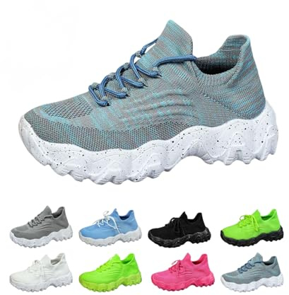 Slip on träningsskor kvinnor sjuksköterskor för kvinnor ortopediska skor nät andas halkfria ortopediska sneakers slip-on tennis promenader löpning sneakers med fotvalvstöd mjuka bekväma träningsskor