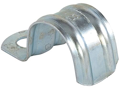 fischer | BSM-25mm de una pata grapas metalicas abrazaderas para tubos de agua, manguera o cable coaxial pared (50 unidades)