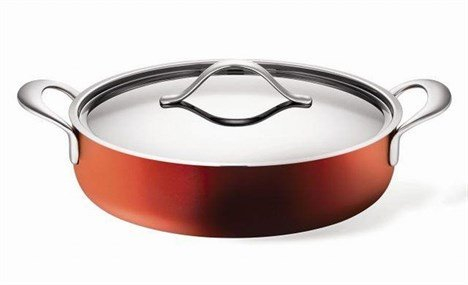 Lagostina Rouge Casserole basse en acier MOD. 011600031726 Rouge, rouge, taille unique