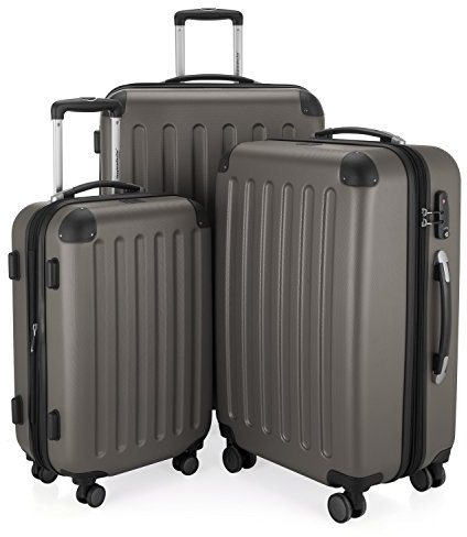 Hauptstadtkoffer Spree - 3er Kofferset, TSA, Trolley-Set, Rollkoffer, Reisekoffer, (S, M & L), Graphit