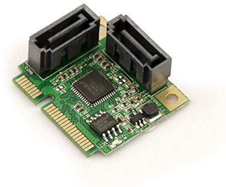 KALEA-INFORMATIQUE Carte contrôleur Mini PCI Express Half Size 2 Ports SATA 3.0 avec Chipset ASM1061