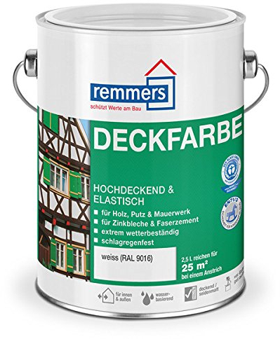 Remmers Deckfarbe (750 ml, weiß)
