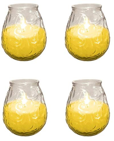 4X Prices Outdoor Citronella Candle In Glass Jar Fly Insect Repeller Repellent New