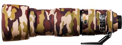 easyCover - Lens Protection Camouflage Cover - Objektivschutz - Schutz für Ihr Kameraobjektiv - Geeignet für Nikon 200-500mm f/5.6 VR - Braune Camouflage