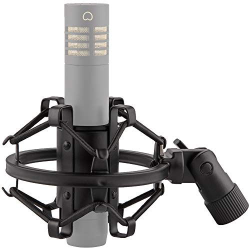 LYRCRO Microphone Shock Mount for 21mm-23mm Small Diameter Size Instrument Condenser Mic or Shotgun Mic like Rode NTG-1 NTG-2