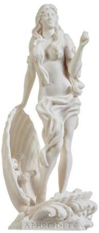 Statue mit Aufstehender Venus Aphrodit Zeus Tochter Griechische Göttin 23 cm