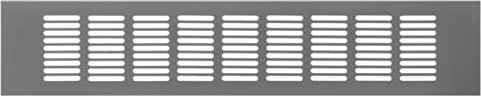80x400mm Aluminium Silber Lüftungsgitter Gitter für Belüftung - Abluftgitter - Alu-gitter