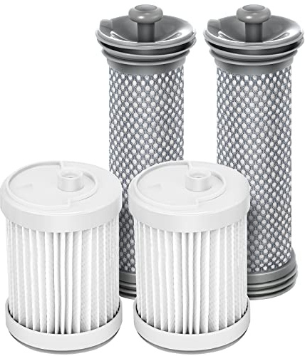 Replacement Filter kit Compatible with Tineco A10/A11 Hero, A10/A11 Master PURE ONE S11, PWRHERO11 Snap Cordless Vacuum Cleaner, 2 Pack Pre Filters & 2 HEPA Filter