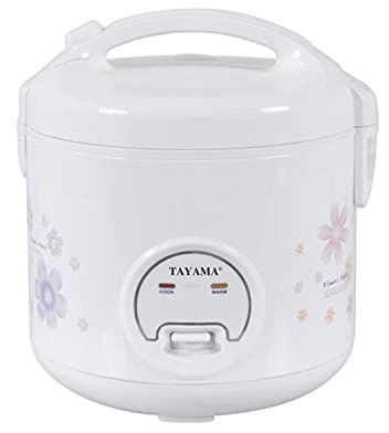 TAYAMA Automatic Rice Cooker & Food Steamer 10 Cup, White (TRC-10RS)