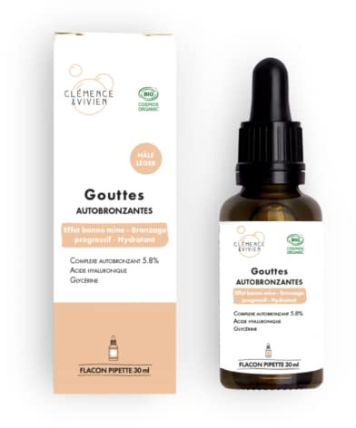 Clémence & Vivien Gouttes autobronzantes hâle léger