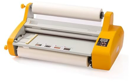 DEJUN Laminating Machine 18 Hot and Cold Roll Laminator 110V Digital Thermal Laminating Machine for A2/A3 Single/Dual Sides Lamination