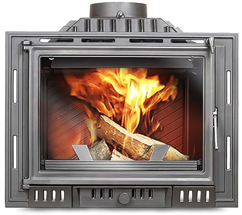 OutInFire - Inserto de chimenea de hierro fundido (10,1 kW) ECO