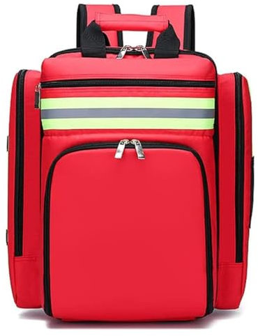 Notfallrucksack Leer, Erste-Hilfe-Set Mit Hoher Kapazität, Medizinische Notfallmedizin, Professionelle Ersthelfertasche Mit Mehreren Taschen Für Medizinische Versorgung (Color : A)