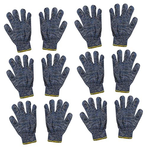 KITANDOVE 12paare Nylon Arbeitshandschuhe Gartenhandschuhe Und Flexible Handprotektoren Für Gartenarbeit Und Outdoor-aktivitäten Zufällige Farben