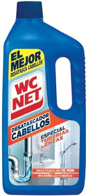 Detergente speciale per scarico, gel per capelli e tubi lenti, 1 l, confezione da 4