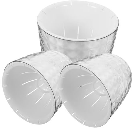 Toyvian 3 Pièces Pots Auto Arrosage Transparent pour Plantes Intérieur Pots Hydroponiques pour Saine Auto Irrigation Pratique pour Plantes à Entretien Facile