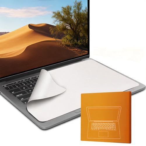 Protezione Tastiera MacBook 15/16 Pollici, 2 Pezzi copritastiera in Microfibra 34x22.5 cm, Ultrasottile Antipolvere, Anti-Impronta, Panno Pulizia Incluso, Ideale per casa, Ufficio, Viaggio