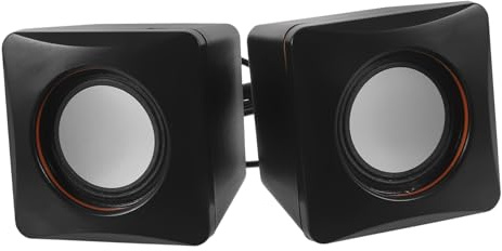 Gatuida Mini Altavoz USB para Ordenador Portátil y Sobremesa, Compacto y Portátil, Cableado, Compatible Teléfonos Móviles y Tabletas, Adecuado para Viaje y Uso Escritorio, Color Negro