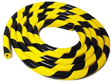 U-Form Schaumstoff Kantenschutz Gelb Schwarz Kantenschutz Mehrere Spezifikationen Protections D'angle Murales, für Fabrik, Garage, Laderampe(5m/16.4ft)