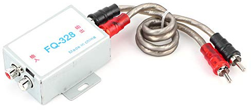 Tbest 12 V Auto-Stereo-Audiofilter, Geräuschisolationsreduzierer, Hohe Leistung für Verstärker, Lautsprecher, Sauberer Klang, Aluminiumgehäuse, Langlebig